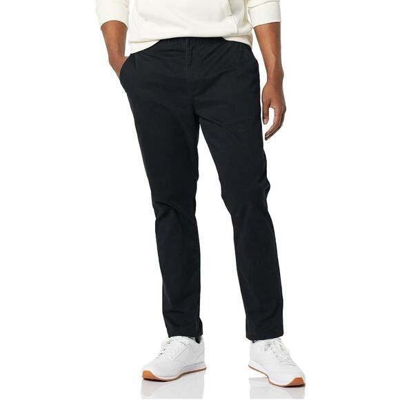 Amazon Aware Casual Men's Elasticated Waist Chino Pant Size XL / 28 Navy Blue - Picture 12 of 14